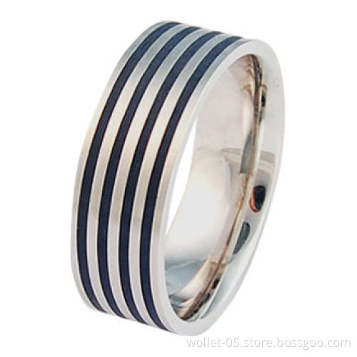 Ring, Made of Stainless Steel Material, Can Engrave on Customized Logo